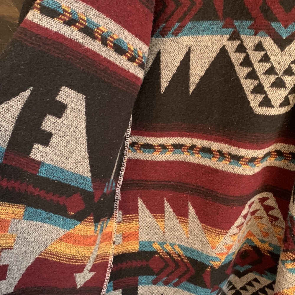 Southwestern style Wool blanket coat- handmade in 🍁 canada. Earth Eco Style. - Picture 5 of 8